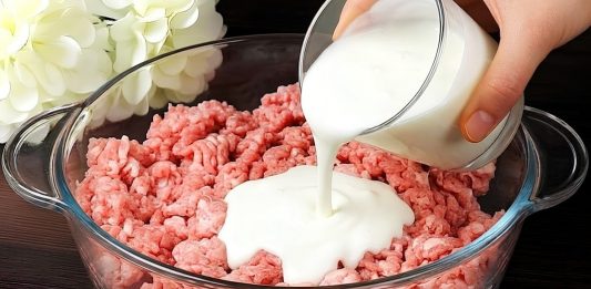 Samo dodajte jogurt mljevenom mesu! Malo tko zna ovu tajnu!