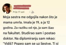 Nakon majčine smrti imala je samo 19 godina, ali je odustala od svojih snova kako bi spasila bratovo djetinjstvo