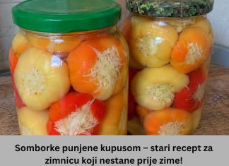 SOMBORKE PUNJENE KUPUSOM – Stari recept za zimnicu koji nestane prije zime!